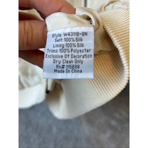 NWOT JOHNNY WAS Tyrell Silk Bomber Jacket, XS $368 A52 - Picture 8 of 9